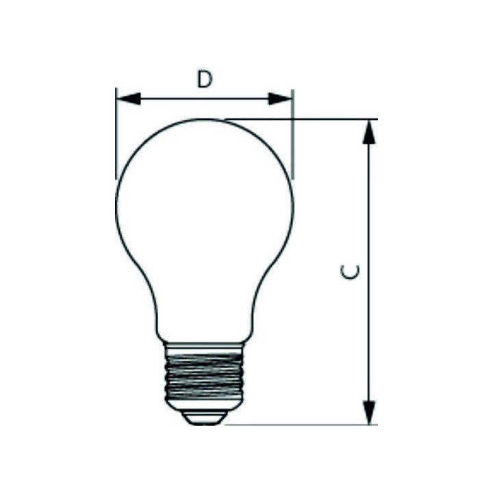 Philips Master Value LEDbulb A60, 5,9W/927, 2700K, E27, 806lm, 34784700, LED-Filament-Glühlampe, warmweiß, dimmbar, klar