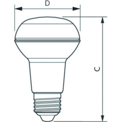 Philips CorePro LEDspot ND 4.5W/827 R63 E27 36° Reflektor, 2700K 410lm, 81181800