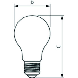 Philips Master Value LEDbulb D 7.2W/927 E27 A60 CMG Glühlampe mit Kopfspiegel, 650lm, 36122500