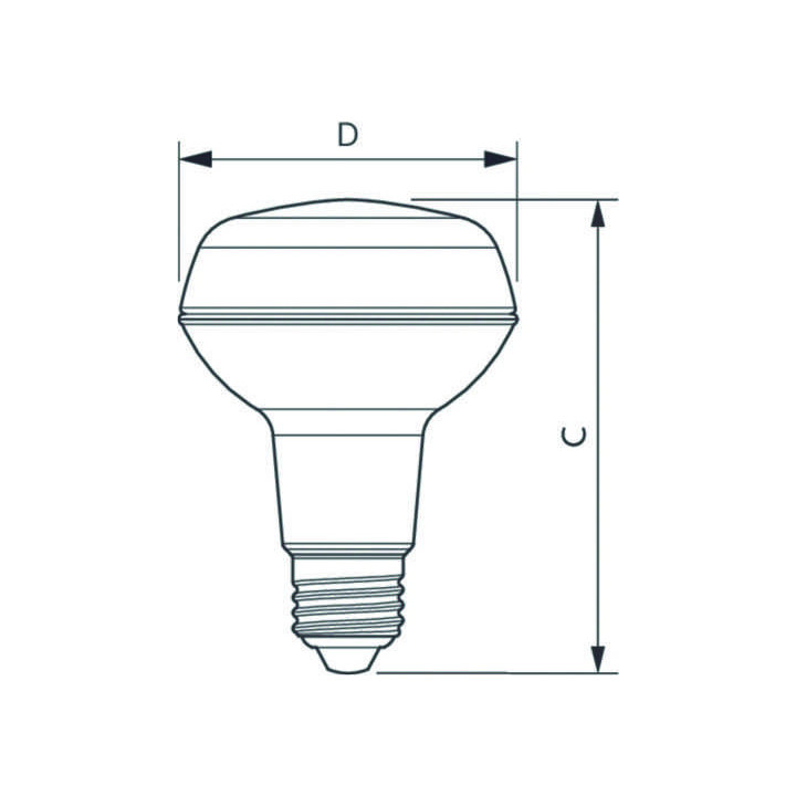 Philips CorePro LEDspot ND 4W/827 R80 E27 36° Reflektor, 2700K 410lm, 81183200