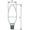 Philips CorePro Candle 5W/827 E14 B35 Kerze Glühlampe matt, 31250000, 470lm, 2700K, warmweiß