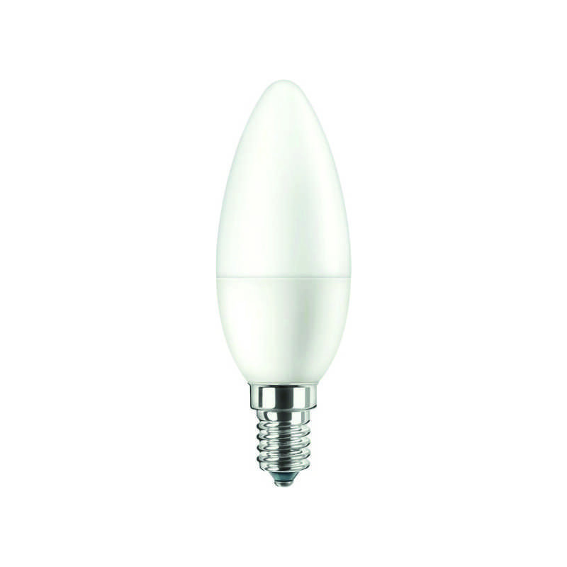 Philips CorePro Candle 7W/827 E14 B38 Kerze Glühlampe matt, 31296800, 806lm, 2700K, warmweiß