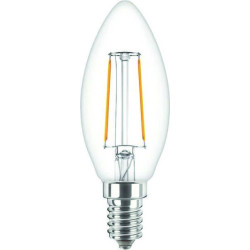 Philips CorePro LEDcandle ND, 2W/827 E14 B35 Kerze Glühlampe klar, 37757800, 250lm, 2700K, warmweiß