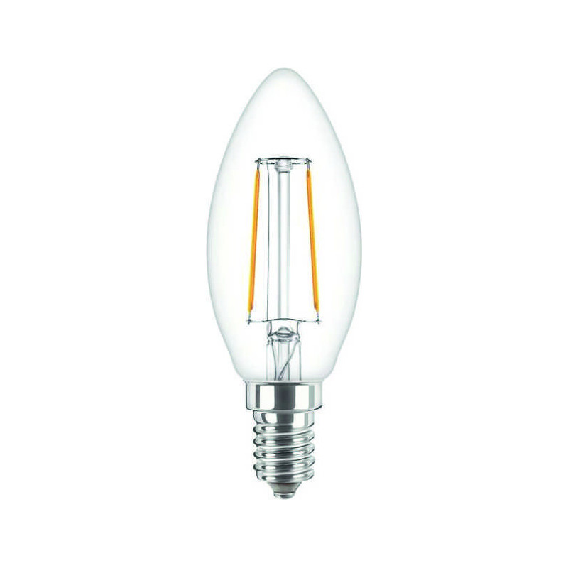 Philips CorePro LEDcandle ND, 2W/827 E14 B35 Kerze Glühlampe klar, 37757800, 250lm, 2700K, warmweiß