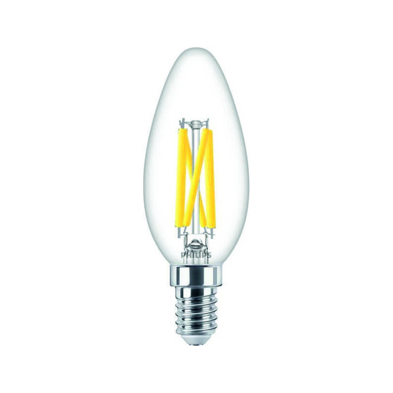 Philips Master LEDcandle DT, 3.4W/927 E14 B35 Kerze Glühlampe klar, 44941100, 470lm, 2700K, warmweiß
