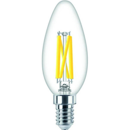 Philips Master LEDcandle DT, 3.4W/927 E14 B35 Kerze Glühlampe klar, 44941100, 470lm, 2700K, warmweiß