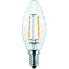 Philips CorePro LEDcandle ND 2W/827 E14 ST35 Kerze gedrehte Glühlampe klar, 34772400, 250lm, 2700K, warmweiß