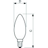 Philips CorePro LEDcandle ND, 4.3W/827 E14 B35 Kerze Glühlampe klar, 34726700, 470lm, 2700K, warmweiß, klar