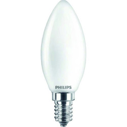 Philips CorePro LEDcandle ND, 4.3W/827 E14 B35 Kerze Glühlampe, 34718200, 470lm, 2700K, warmweiß, mattiert