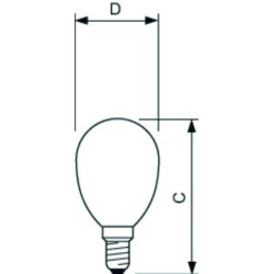 Philips CorePro LEDluster ND, 2W/827 E14 B35 Tropfen Glühlampe klar, 34774800, 250lm, 2700K, warmweiß