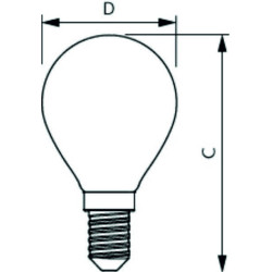 Philips Master LEDcandle DT, 3.4W/927 E14 P45 Tropfen Glühlampe klar, 44951000, 470lm, 2700K, warmweiß