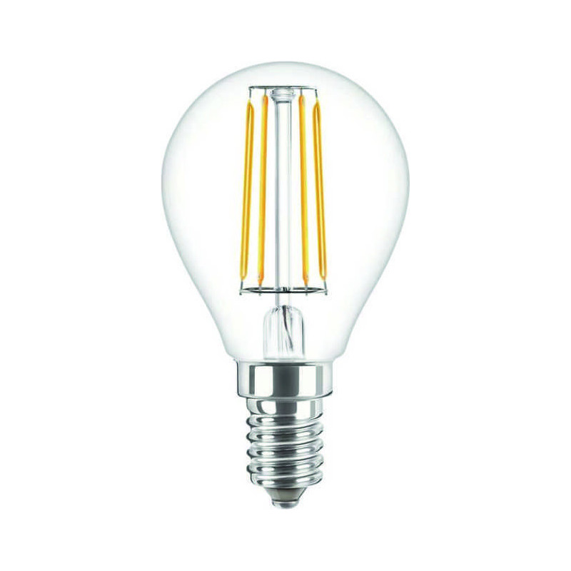 Philips CorePro LEDluster ND, 4.3W/827 E14 P45 Tropfen Glühlampe klar, 34730400, 470lm, 2700K, warmweiß