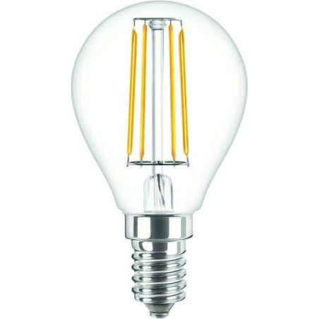 Philips CorePro LEDluster ND, 4.3W/827 E14 P45 Tropfen Glühlampe klar, 34730400, 470lm, 2700K, warmweiß