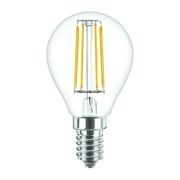 Philips CorePro LEDluster ND, 4.3W/827 E14 P45 Tropfen Glühlampe klar, 34730400, 470lm, 2700K, warmweiß