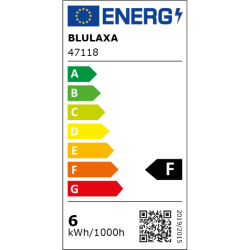Blulaxa LED SMD Lampe 5.5W/827, Birnenform E27 5.5W 470lm, 2700 K warmweiß