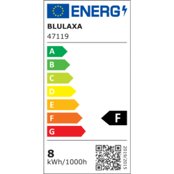 Blulaxa LED SMD Lampe 8W/827, Birnenform E27 8W 810lm, 2700 K warmweiß
