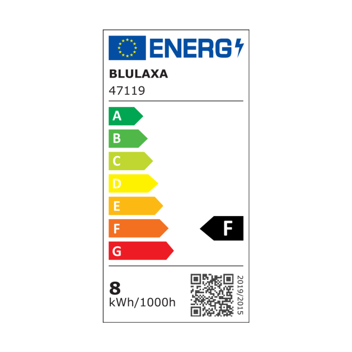 Blulaxa LED SMD Lampe 8W/827, Birnenform E27 8W 810lm, 2700 K warmweiß
