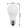 Blulaxa LED SMD Lampe 5.5W/827, Birnenform E27 5.5W 470lm, 2700 K warmweiß, 5er Pack