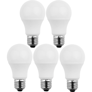 Blulaxa LED SMD Lampe 8W/827, Birnenform E27 8W 810lm, 2700 K warmweiß, 5er Pack