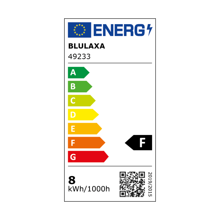 Blulaxa LED SMD Lampe 8W/827, Birnenform E27 8W 810lm, 2700 K warmweiß, 5er Pack