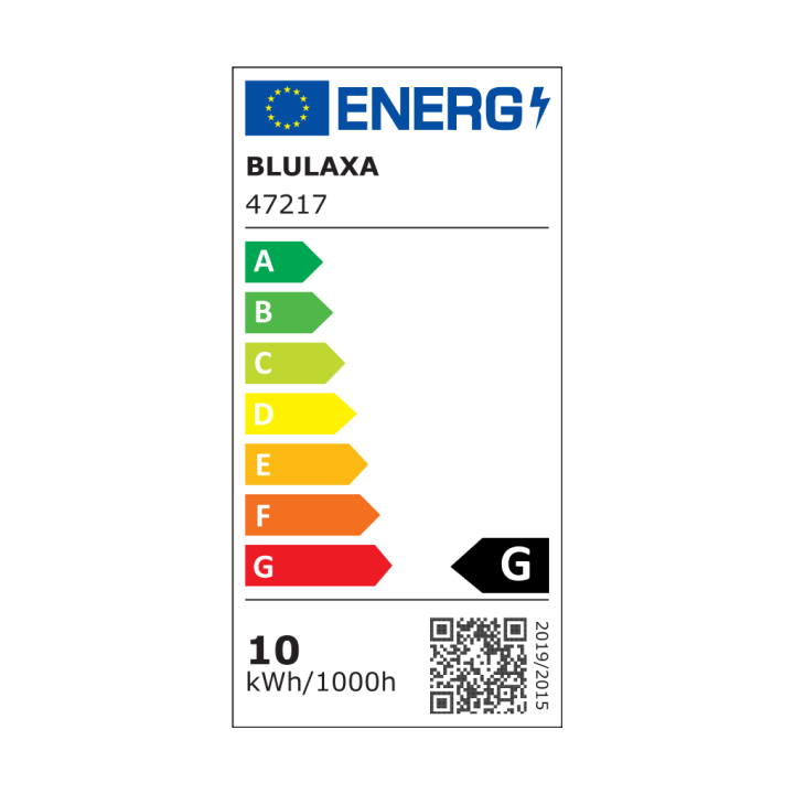Blulaxa LED SMD Lampe 10W/827, Birnenform E27 10W 810lm, 2700 K warmweiß, Dimmbar