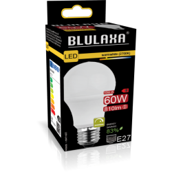 Blulaxa LED SMD Lampe 10W/827, Birnenform E27 10W 810lm, 2700 K warmweiß, Dimmbar