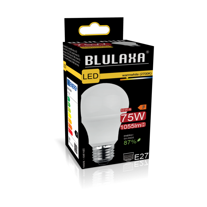 Blulaxa LED SMD Lampe 10W/827, Birnenform E27 10W 1055lm, 2700 K warmweiß