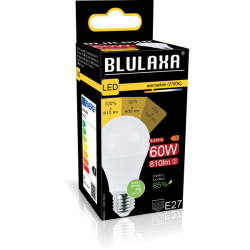 Blulaxa LED SMD Lampe Birnenform E27 8,8W 810lm warmweiß Switch, Dimmbar