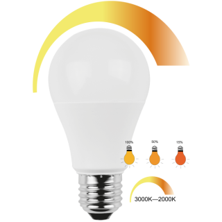 Blulaxa LED SMD Lampe Birnenform E27 10W 810lm warmweiß, Dim-to-warm