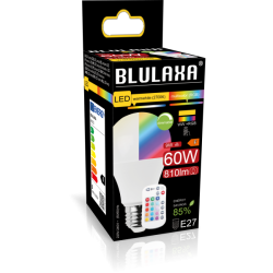 Blulaxa LED SMD Lampe Birnenform E27 9W 810lm RGB+warmweiß dimmbar