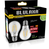 Blulaxa LED Filament Lampe 4.5W/827, Birnenform E27 4,5W 470lm, 2700 K warmweiß, 2er Pack