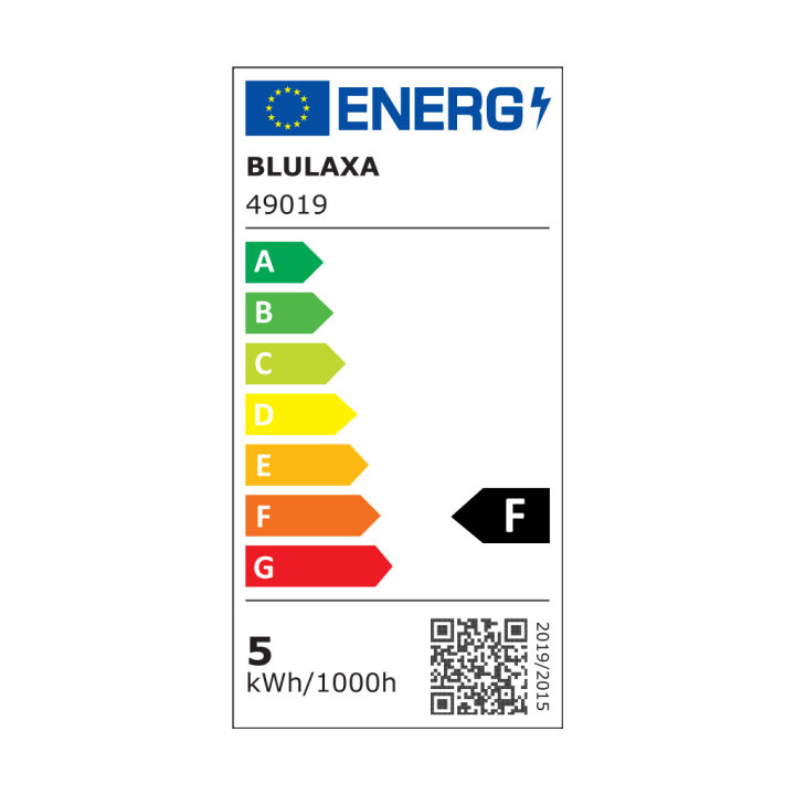 Blulaxa LED Filament Lampe 4.5W/827, Birnenform E27 4,5W 470lm, 2700 K warmweiß, opal