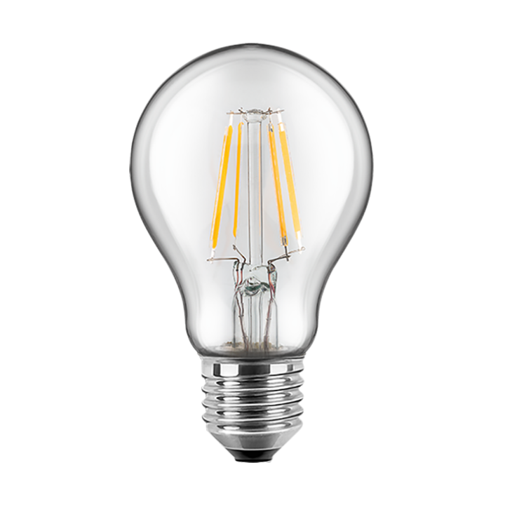 Blulaxa LED Filament Lampe 7W/827, Birnenform E27 7W 810lm, 2700 K warmweiß