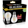 Blulaxa LED Filament Lampe 7W/827, Birnenform E27 7W 810lm, 2700 K warmweiß, 2er Pack