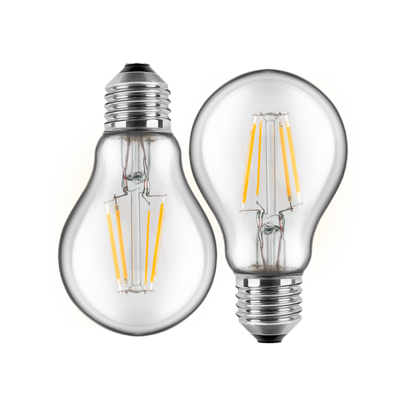 Blulaxa LED Filament Lampe 7W/827, Birnenform E27 7W 810lm, 2700 K warmweiß, 2er Pack