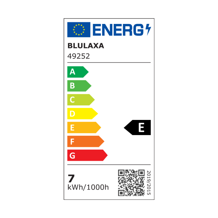 Blulaxa LED Filament Lampe 7W/827, Birnenform E27 7W 810lm, 2700 K warmweiß, 5er Pack