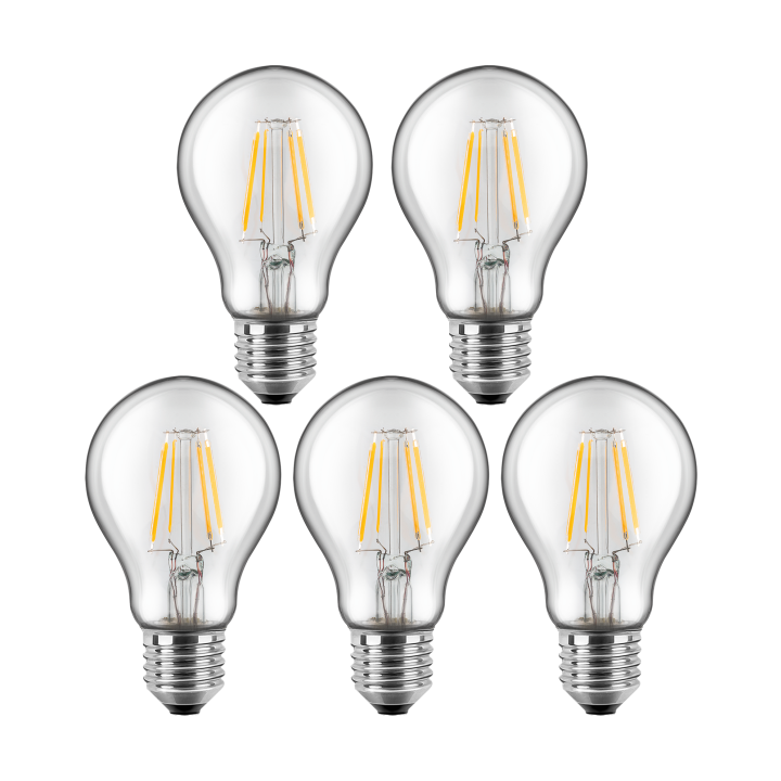 Blulaxa LED Filament Lampe 7W/827, Birnenform E27 7W 810lm, 2700 K warmweiß, 5er Pack