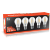Blulaxa LED Filament Lampe 7W/827, Birnenform E27 7W 810lm, 2700 K warmweiß, 5er Pack