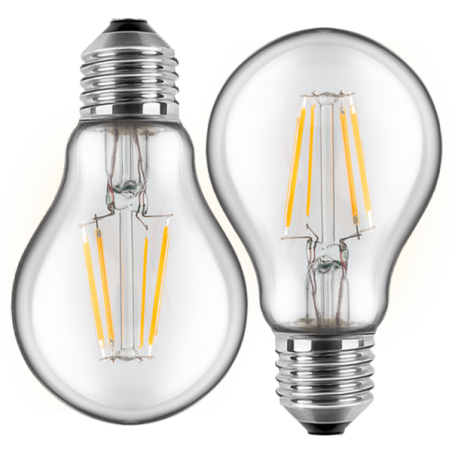 Blulaxa LED Filament Lampe 7W/840, Birnenform E27 7W 810lm, 4000 K kaltweiß, 2er Pack