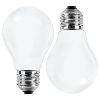 Blulaxa LED Filament Lampe 7W/827, Birnenform E27 7W 810lm, 2700 K warmweiß, Opal, 2er Pack