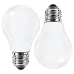 Blulaxa LED Filament Lampe 7W/827, Birnenform E27 7W 810lm, 2700 K warmweiß, Opal, 2er Pack
