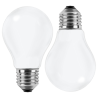 Blulaxa LED Filament Lampe 7W/827, Birnenform E27 7W 810lm, 2700 K warmweiß, Opal, 2er Pack