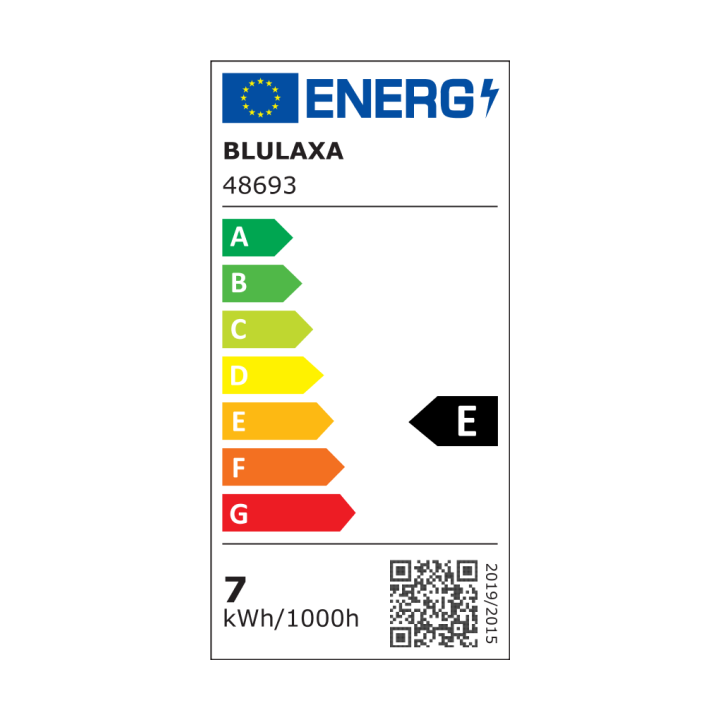 Blulaxa LED Filament Lampe 7W/827, Birnenform E27 7W 810lm, 2700 K warmweiß, Opal, 2er Pack