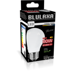 Blulaxa LED Filament Lampe 7W/840, Birnenform E27 7W 810lm, 4000 K kaltweiß, Opal