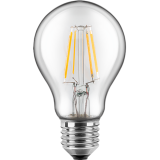 Blulaxa LED Filament Lampe 7W/827, Birnenform E27 7W 810lm, 2700 K warmweiß, Dimmbar