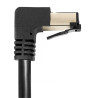 Netzwerkkabel, RJ-45 Stecker - RJ45-Stecker, CAT 8.1, S/FTP, nach unten gewinkelt, für 25/40/50 GBASE Anwendungen, 2,0 m