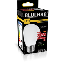 Blulaxa LED Filament Lampe 8W/827, Birnenform E27 8W 810lm, 2700 K warmweiß, Opal, Dimmbar