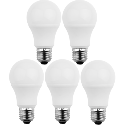 Blulaxa LED SMD Lampe 5.5W/827, Birnenform E27 5.5W 470lm, 2700 K warmweiß, 5er Pack