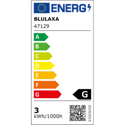 Blulaxa LED MiniGlobe Lampe 3W/827, E27 3W 250lm, 2700 K warmweiß