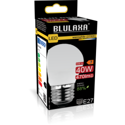 Blulaxa LED MiniGlobe Lampe 5W/840, E27 5W 470lm, 4000 K kaltweiß